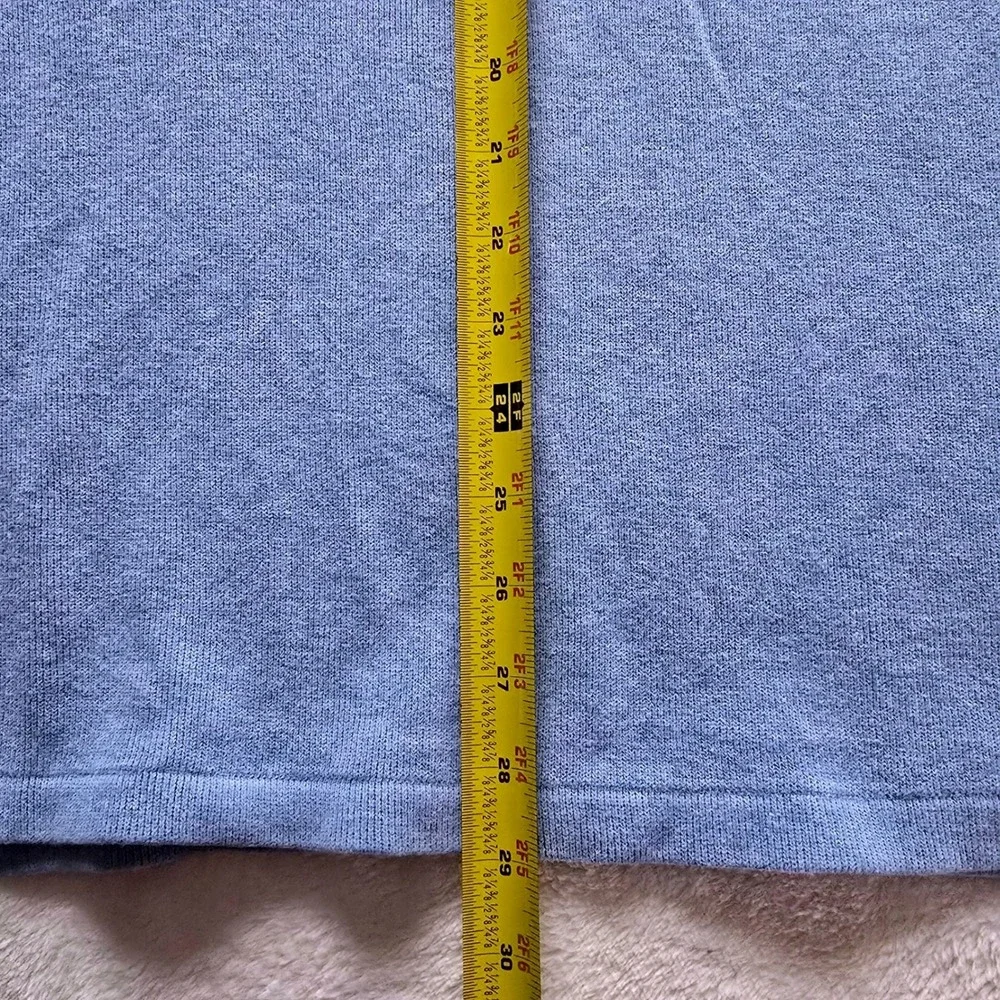 Polo‎ Ralph Lauren Mens XXL Light Blue Cotton Quarter Zip Pullover Sweater Pony